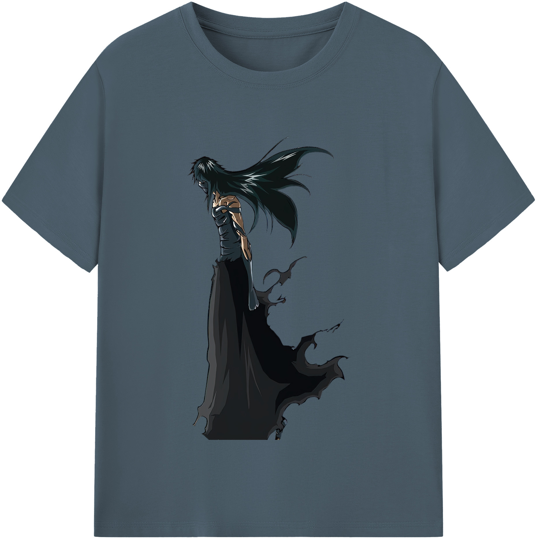 （画像用） ブリーチ 黒崎一護（くろさき いちご）BLEACH Kurosaki Ichigo 綿100％半袖Tシャツ（フロントプリント）